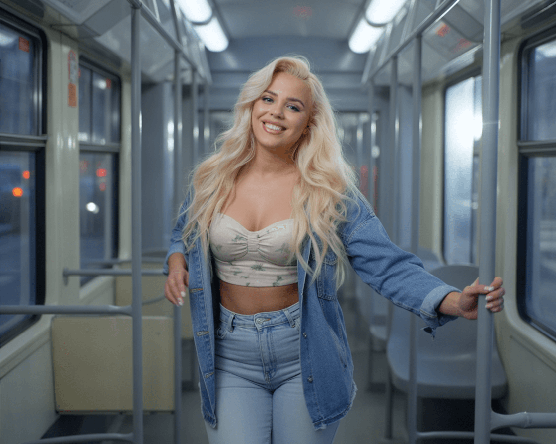 Kasia w tramwaju